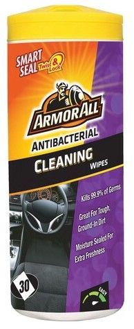 ARMOR ALL CLEANING WIPES ANTIBACTERIAL (TUB/30) EA