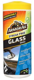 ARMOR ALL GLASS WIPES STREAK FREE (TUB/30) EA