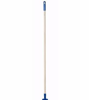 RAVEN #24 WOODEN MOP HANDLE WITH BLUE END CAP EA