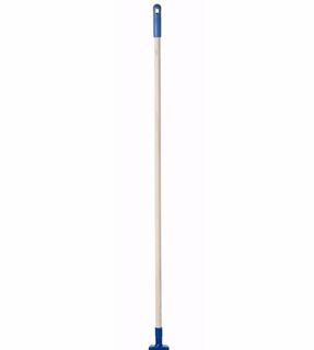 RAVEN #24 WOODEN MOP HANDLE WITH BLUE END CAP EA