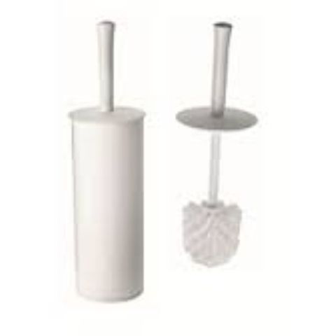 RAVEN ENCLOSED TOILET TIDY SET WHITE 400MM EA