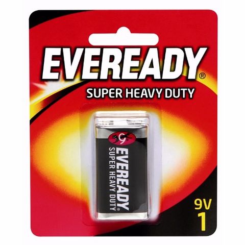 EVEREADY SUPER HEAVY DUTY BATTERY 9V BL/1