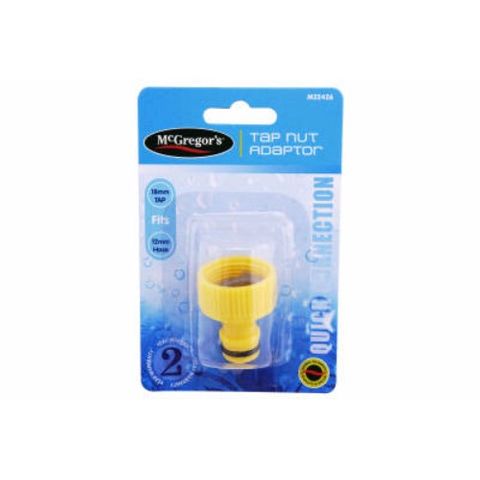 MCGREGORS QUICK CLIP TAP NUT ADAPTOR 18MM EA