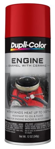 DUPLI-COLOR ENGINE PAINT ENAMEL FORD RED AEROSOL 340G EA