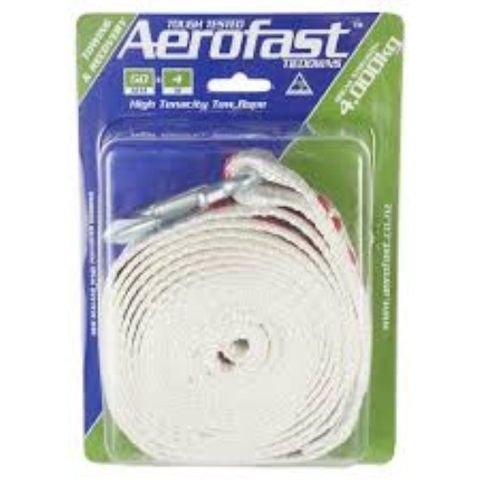 AEROFAST TOW STRAP HOOK AND LOOP 50MM X 4M 4000KG EA