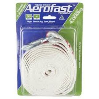 AEROFAST TOW STRAP HOOK AND LOOP 50MM X 4M 4000KG EA