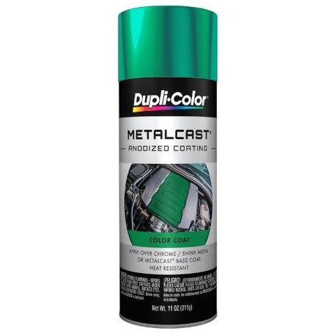 DUPLI-COLOR AUTOMOTIVE PAINT METALCAST ANODIZED GREEN AEROSOL 312G EA