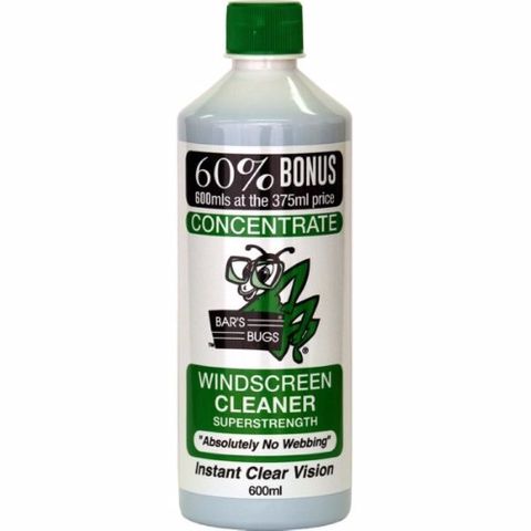 BARS BUGS WINDSCREEN CLEANER 600ML BONUS PACK/16