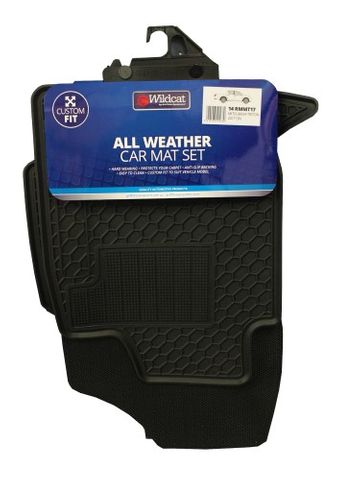 ALL WEATHER RUBBER FLOOR MATS (MITSUBISHI TRITON FROM 2017) SET