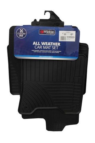 ALL WEATHER RUBBER FLOOR MATS (NISSAN NAVARA FROM 2016) SET