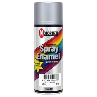 MOTORTECH SPRAY PAINT SILVER AEROSOL 250G EA