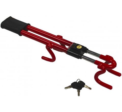 DOUBLE HOOK STEERING WHEEL LOCK EA