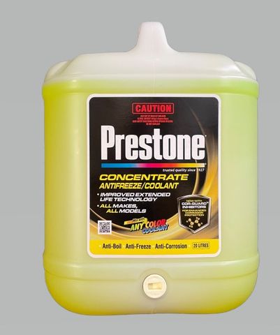 PRESTONE ANTIFREEZE COOLANT CONCENTRATE YELLOW 20L EA