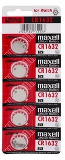 MAXELL COIN BATTERY LITHIUM CR1632 3V PACK/5