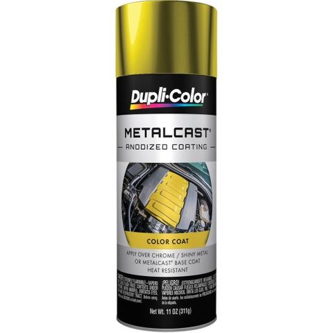 DUPLI-COLOR AUTOMOTIVE PAINT METALCAST ANODIZED YELLOW AEROSOL 312G EA