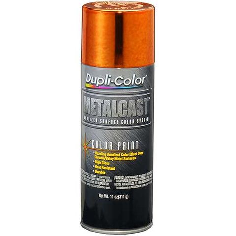 DUPLI-COLOR AUTOMOTIVE PAINT METALCAST ANODIZED ORANGE AEROSOL 312G EA