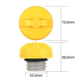 TRIDON FUEL CAP NON LOCKING PLASTIC SCREW YELLOW (TFNL244D) EA