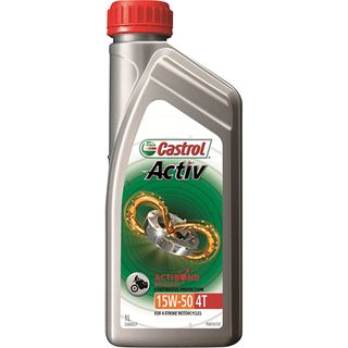 CASTROL ACTIV OIL MOTORCYCLE 15W-50 4T (3384527) 1L EA