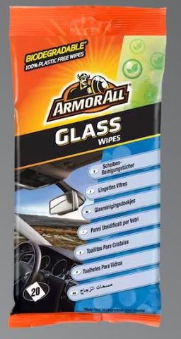 ARMOR ALL GLASS WIPES (FLOW PACK/20) EA