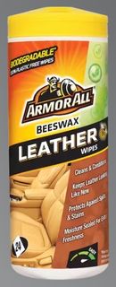 ARMOR ALL BEESWAX LEATHER WIPES (TUB/24) EA