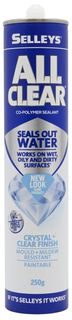 SELLEYS ALL CLEAR SEALANT CARTRIDGE 250G EA