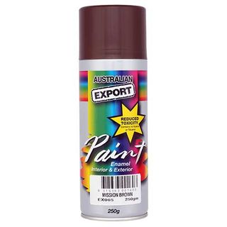 EXPORT ENAMEL SPRAY PAINT MISSION BROWN AEROSOL 250G EA