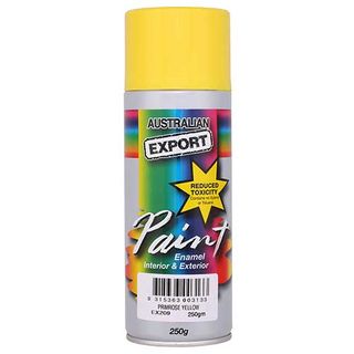 EXPORT ENAMEL SPRAY PAINT PRIMOSE YELLOW AEROSOL 250G EA