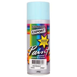 EXPORT ENAMEL SPRAY PAINT CREATION BLUE AEROSOL 250G EA