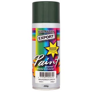 EXPORT ENAMEL SPRAY PAINT BRUNSWICK GREEN AEROSOL 250G EA