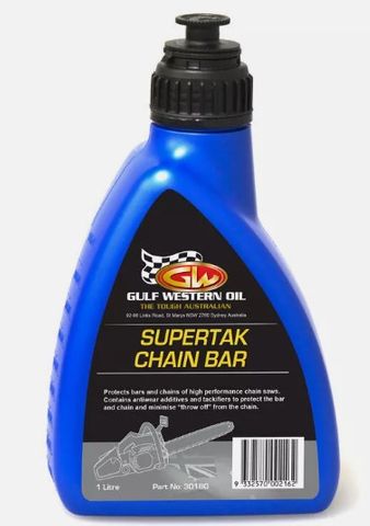 GULF WESTERN SUPERTAK CHAIN BAR OIL (30180) 1L EA