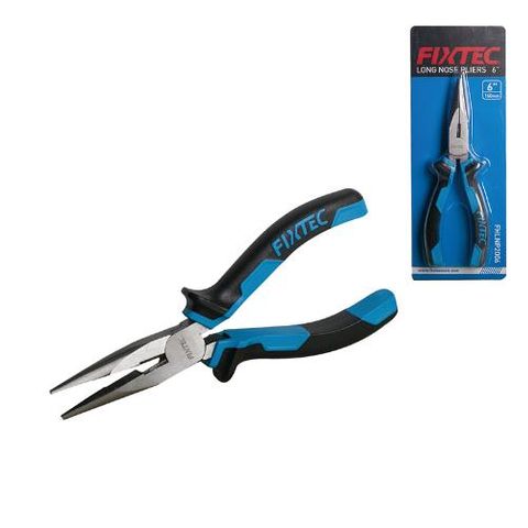 FIXTEC LONG NOSE PLIERS 6" (150MM) BL/1