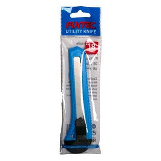 FIXTEC PLASTIC SNAP OFF UTILITY KNIFE 18MM BL/1