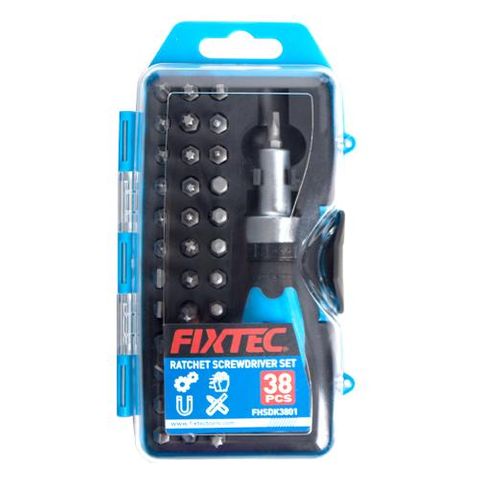 FIXTEC SCREWDRIVER SET - 38PCS BL/1