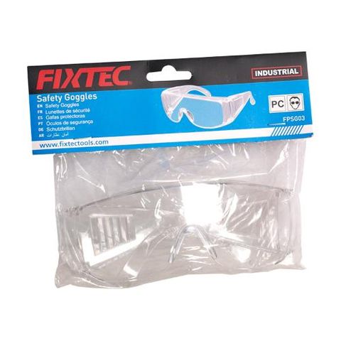 FIXTEC SAFETY GOGGLES CLEAR (BAGGED) EA