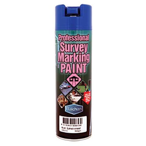 BALCHAN PROFESSIONAL SURVEY MARKING PAINT BRILLIANT BLUE AEROSOL 350G EA