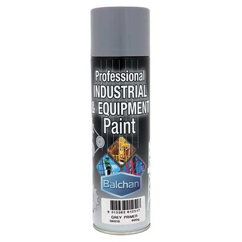 BALCHAN INDUSTRIAL PRIMER GREY AEROSOL 400G EA