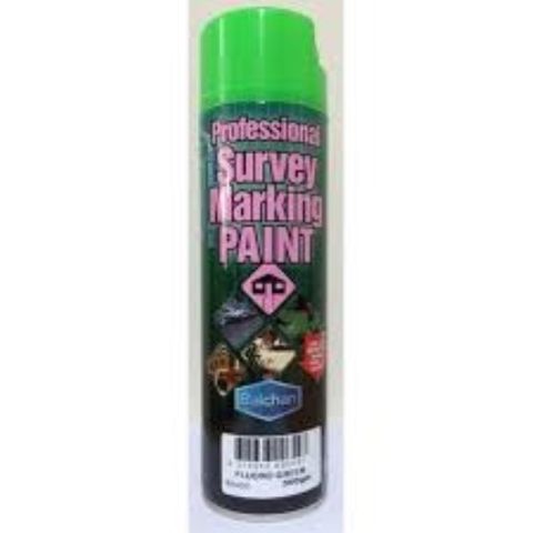 BALCHAN PROFESSIONAL SURVEY MARKING PAINT BRILLIANT GREEN AEROSOL 350G EA