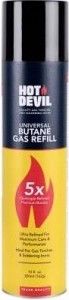 HOT DEVIL UNIVERSAL BUTANE GAS REFILL 300ML EA