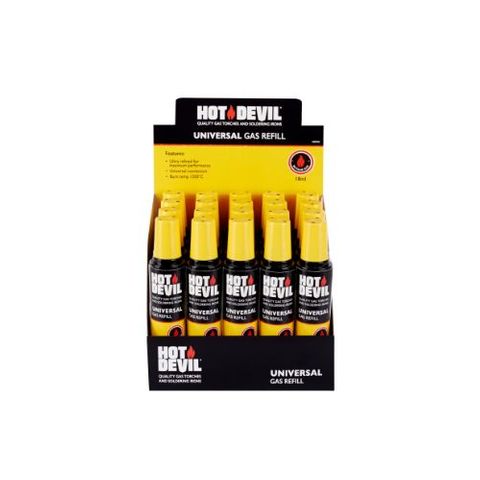 HOT DEVIL UNIVERSAL BUTANE GAS REFILL 18ML BOX/20