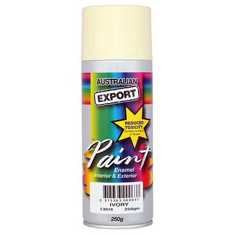 EXPORT ENAMEL SPRAY PAINT IVORY AEROSOL 250G EA