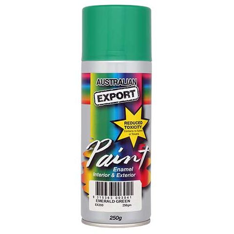 EXPORT ENAMEL SPRAY PAINT EMERALD GREEN AEROSOL 250G EA