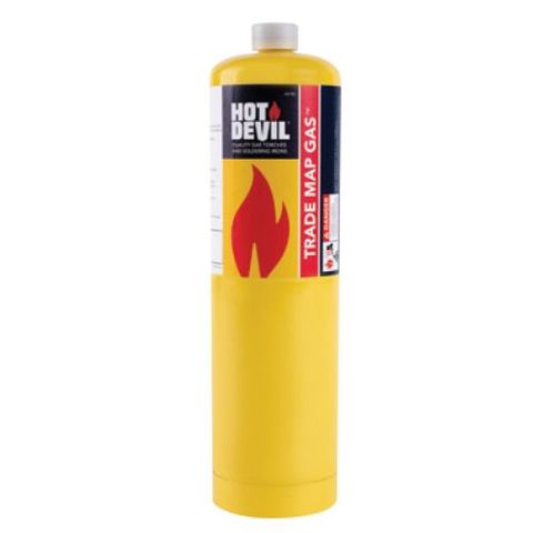 HOT DEVIL TRADE MAP GAS CYLINDER 400GM EA