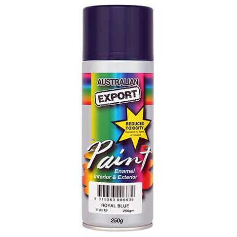 EXPORT ENAMEL SPRAY PAINT ROYAL BLUE AEROSOL 250G EA