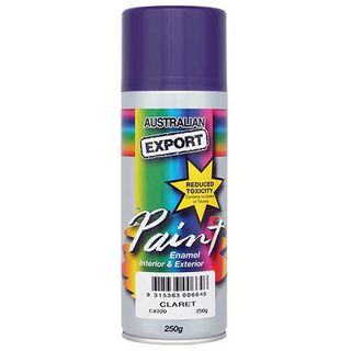 EXPORT ENAMEL SPRAY PAINT CLARET AEROSOL 250G EA