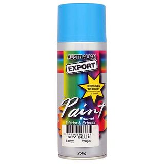 EXPORT ENAMEL SPRAY PAINT SKY BLUE AEROSOL 250G EA