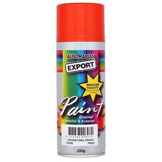 EXPORT ENAMEL SPRAY PAINT INTERNATIONAL ORANGE AEROSOL 250G EA