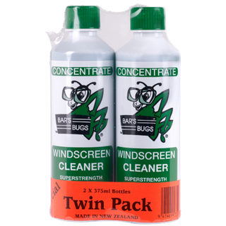 BARS BUGS WINDSCREEN CLEANER 375ML TWIN PACK