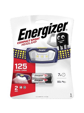 ENERGIZER COMPACT SPORT HEADLAMP LED 2AAA 125 LUMENS EA