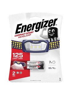 ENERGIZER COMPACT SPORT HEADLAMP LED 2AAA 125 LUMENS EA