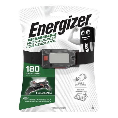 ENERGIZER RECHARGEABLE COB HEADLAMP 180 LUMENS EA